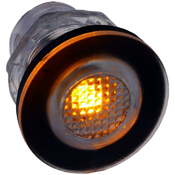 LAMPKA PODWODNA LED, 12V, KOLOR AMBER, D32MM