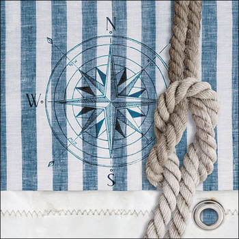 SERWETKI PAPIEROWE 33X33CM COMPASS AND ROPE