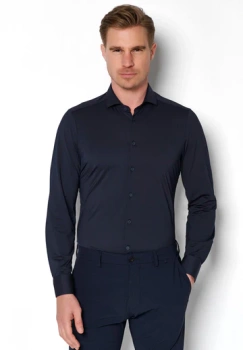 KOSZULA MĘSKA HATICO PURE FUNCTIONAL  SLIM FIT  4030 NAVY