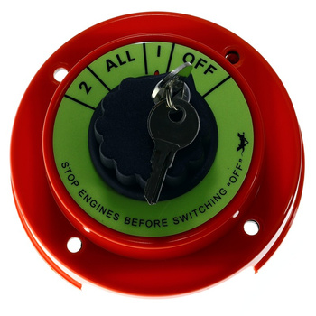 WŁĄCZNIK 2 AKUMULATORÓW Z KLUCZYKIEM, 2-ALL-1-OFF