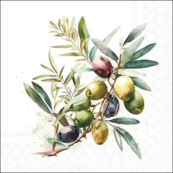 SERWETKI PAPIEROWE 33X33CM OLIVE BRANCH OLIWKI