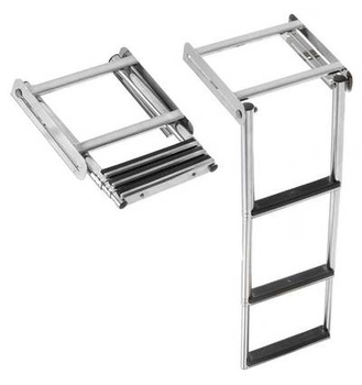 DRABINKA TELESKOPOWA POD PLATFORMĘ 3 STOPNIE