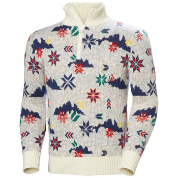 SWETER MĘSKI HELLY HANSEN WEŁNA ARCTIC ICELANDER 1/2 ZIP WHITE OLYMPICS