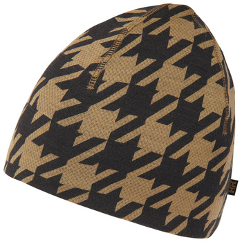 Czapka Helly Hansen HH LIFA MERINO BEANIE  67571 SEPIA HOUNDSTOOTH AOP