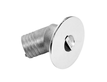 WLEW WASTE KĄTOWY 38 MM A4 - KOREK WODY SZREJ STAL NIERDZEWNA AISI316