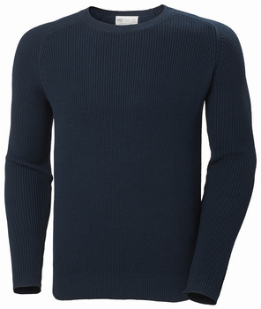 SWETER MĘSKI HELLY HASNEN DOCK RIB SWEATER (34265) NAVY