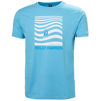 KOSZULKA MĘSKA HELLY HANSEN SHORELINE T-SHIRT 3.0 54601 AQUA