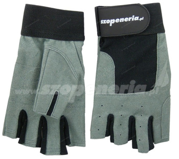 RĘKAWICE ŻEGLARSKIE SKÓRA/POPIEL ROZM. XXL