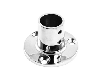 RELING Ø 22 MM PODSTAWA SŁUPKA - MOCOWANIE RURY 22 MM STAL NIERDZEWNA