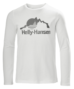 HELLY HANSEN BLUZKA DZIECIĘCA (41742) JUNIOR GRAPGIC LS T-SHIRT ECRU
