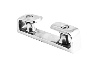 PÓŁKLUZA JACHTOWA NIERDZEWNA 205 mm - Z ROLKAMI NA LINĘ DO 28 MM A4