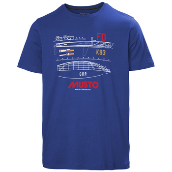 KOSZULKA MĘSKA MUSTO   FLYING DUTCHMAN TEE 81182 BLUE