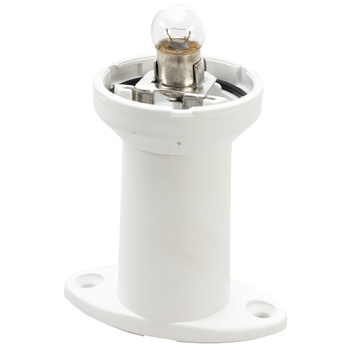 LAMPA NAWIGACYJNA NA MASZCIE 15 CM BIAŁA 360 KOTWICZNA - 12V OBUDOWA BIAŁA