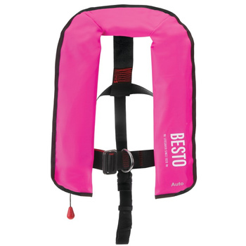 KAMIZELKA PNEUMATYCZNA DLA DZIECI 100N, AUTO HARNESS, RÓŻOWA