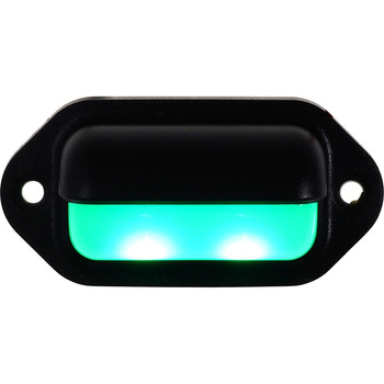 LAMPKA LED COMPANION WAY CZARNA, 12V, L66, W33MM, KOLOR ZIELONY