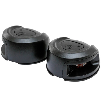 ZESTAW LAMP NAWIGACYJNYCH BURTOWYCH CZERWONA I ZIELONA LED - 12 V OBUDOWA CZARNA