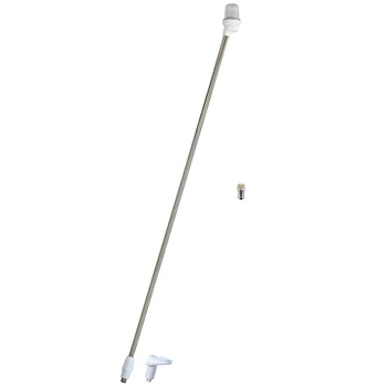 LAMPA NAWIGACYJNA NA MASZCIE 130 CM BIAŁA 360 KOTWICZNE LED - 12V OBUDOWA BIAŁA Z GNIAZDEM