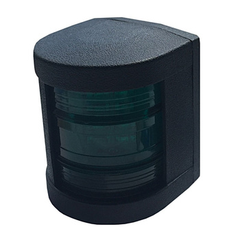 LAMPA NAWIGACYJNA BURTOWA ZIELONA DO 12m LED - 12V OBUDOWA CZARNA