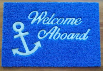 WYCIERACZKA ŻEGLARSKA WELCOME ABOARD  40X60CM - Witaj na pokładzie