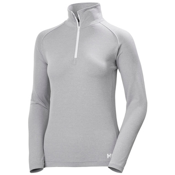 BLUZA DAMSKA HELLY HANSEN VERGLAS 1/2 ZIP TREKKING (62965)  JASNY POPIEL