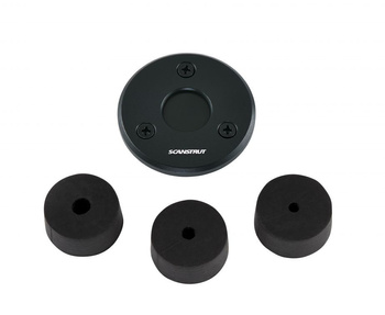 DS-LP-21A-BLK Przejście pokładowe aluminiowe płaskie dla wtyczek do 21mm, przew. 4-9mm, czarne