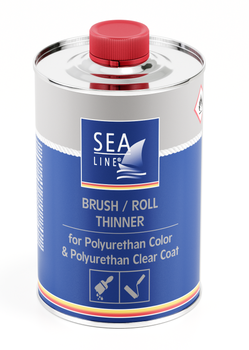 SEA LINE ROZCIEŃCZALNIK DO FARB POLIURETANOWYCH PĘDZEL/WAŁEK 0,25L