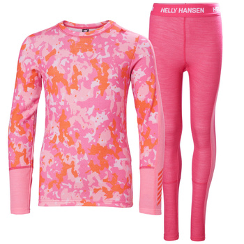 BIELIZNA DZIECIĘCA HELLY HANSEN LIFA MERINO 48179 DRAGON FRUIT
