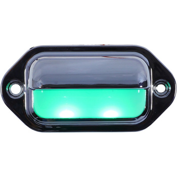 LAMPKA LED COMPANION WAY CHROMOWANA, 12V, L66, W33MM, KOLOR ZIELONY