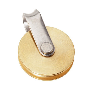 BLOCZEK S 45MM FIXED EYE WIRE 5MM BRASS SHEAVE