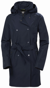 HELLY HANSEN PŁASZCZ DAMSKI PRZECIWDESZCZOWY (53247) WELSEY II TRENCH  NAVY