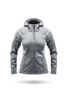 BLUZA DAMSKA ZHIK TECH HOODIE HDI-0065-W  PLATINUM