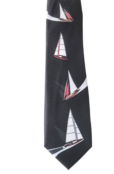 KRAWAT UNISEX REGATY CZARNY