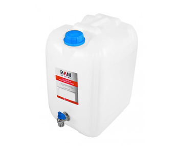 POJEMNIK NA WODE 20 L BIAŁY KRAN DOLNY