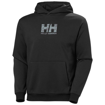 Bluza męska Helly Hansen COTTON FLEECE GRAPHIC HOODIE (54158) BLACK