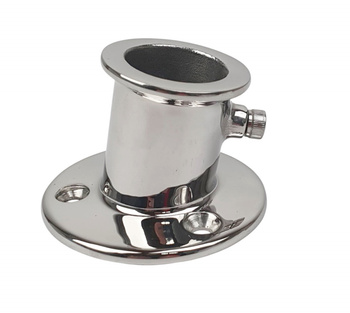 MOCOWANIE MASZTU BANDERY 32 MM STAL NIERDZEWNA - GNIAZDO FLAGSZTOKA Z BLOKADĄ