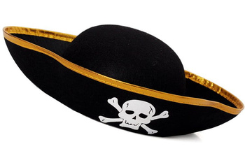 CZAPKA PIRATA DZIECIĘCA ZŁOTA