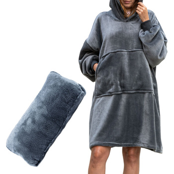 PONCZO BLUZA KOCYKOWA UNISEX GRANATOWA