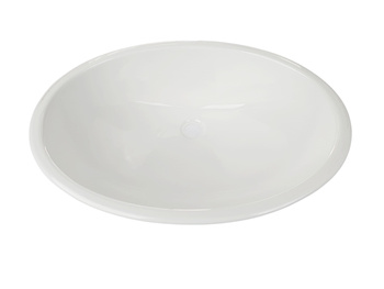 UMYWALAK BIAŁA OWALNA DO ŁODZI KAMPERA 440X270X150MM