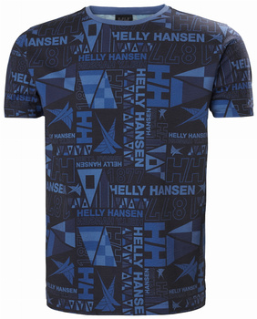 KOSZULKA MĘSKA HELLY HANSEN  NEWPORT T-SHIRT 34303 OCEAN BURGEE