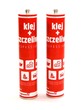 KLEJ SZKUTNICZY + SZCZELIWO CZARNE  310 ML