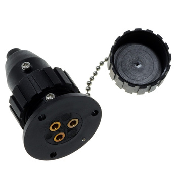 GNIAZDO I WTYCZKA ELEKTRYCZNE PIONOWE 12/24V, 3 PIN, 3A