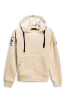 BLUZA MĘSKA MARINA MILITARE SPORT HOODIE OMYW0025  BEŻOWA