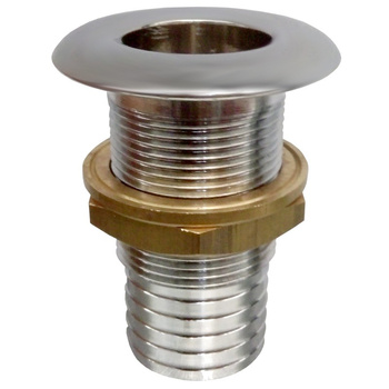 PRZEJŚCIE BURTOWE MOSIĄDZ CHROMOWANY H 1 1/4" X 38MM