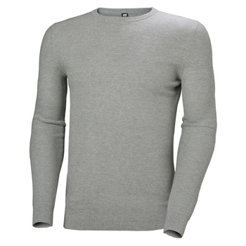 SWETER MĘSKI HELLY HANSEN BAWEŁNIANY SKAGEN (34055) JASNY POPIEL