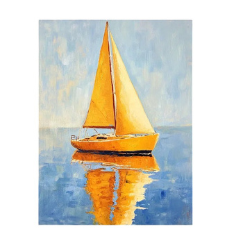 OBRAZ 30x40 PION ŹAGLÓWKI NA PŁÓTNIE (NA RAMIE)