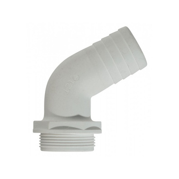 ZŁĄCZKA DO ZBIORNIKA 120 DEG GWINT 1 1/2' WĄŻ 38MM MALE