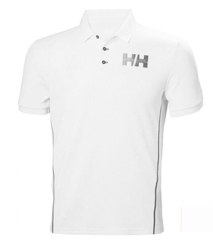 KOSZULKA MĘSKA HELLY HANSEN  UPF40+  RACING POLO 34172  WHITE