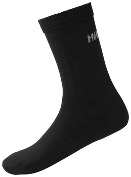 SKARPETY HELLY HANSEN 3-PAK (67482) EVERYDAY COTTON SOCK  CZARNE