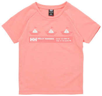 KOSZULKA DZIECIĘCA HELLY HANSEN SHIELD T-SHIRT 41110 CORAL ALMOND