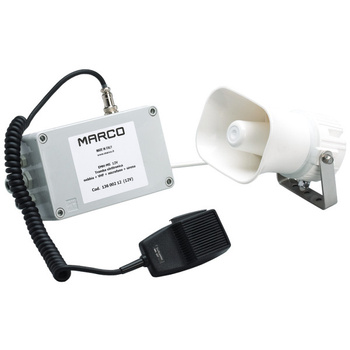 MEGAFON Z GWIZDKIEM I SYRENĄ EMH-MS 12V